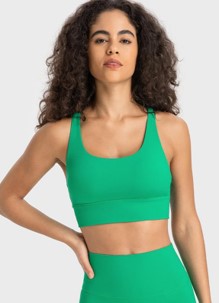 Radiant Criss Cross Back Bra Top